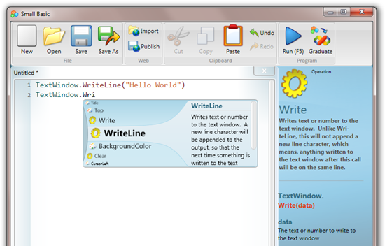 The Weekly Source Code 49 - SmallBasic is Fun, Simple, Powerful